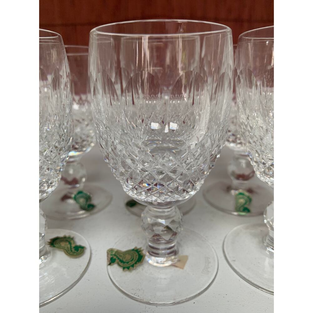 VTG Set 6 Waterford Crystal Colleen Short Stem (Cut) Sherry Glasses New 4 1/4” - Picture 3 of 3